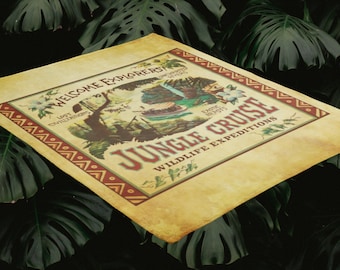 Jungle Cruise Navigation Welcome Sign Throw Blanket