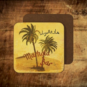 Indiana Jones Marhala Bar Hardboard Back Coaster