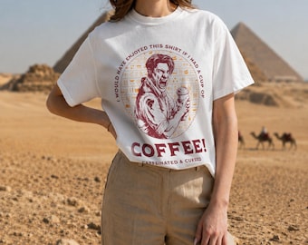 The Mummy Coffee Meme Graphic T-shirt Replica