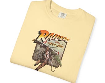 Censored Raiders of the Lost Ark "Banned" Crew Rare graphic T-shirt Replica