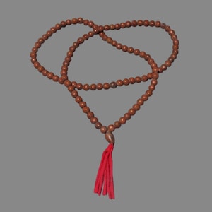Prakham Necklace with Mineral Beads, Blessed by LP Sim Pha Li, Wat Pa Vichai Ruammitr – Thai Buddhist Amulet for Energy & Protection