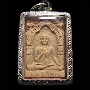 Rare Buddha Somdej Toh Thanjit Instant Mind Thai Amulet Wat Pa Phromyan Blessed Sacred Buddhist Talisman Pendant