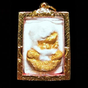 Phra Pong Pim LP Thuad • Gesegnet von LP Du • Wat Sakae (1976–1980) • Thailändischer Buddha Amulett Anhänger • Schutztalisman