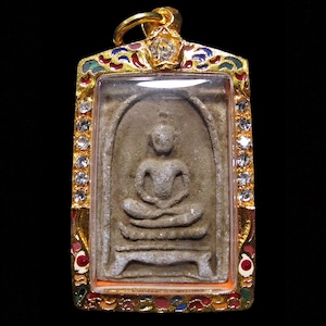Phra Somdej Kha‑Toh, LP Toh Wat Pradoochimplee B.E.2468, Rare Thai Vintage Buddha Amulet Pendant