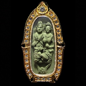 Naga Thibodi Si-Suttho & Naki Si-Pathumma, Blessed by Kru Ba Chai, Thai Buddha Amulet Pendant