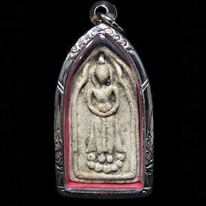Rare Phra Phong LP Phu B.E.2465 (1902 AD) • Big Alms Bowl Mold • Intharawiharn Temple • Thai Antique Buddha Amulet Pendant