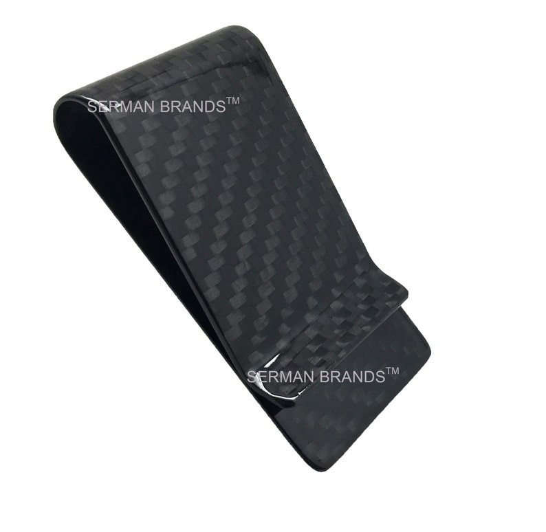 Real Carbon Fiber Money Clip Wallet Credit Card Cash Holder Image 0