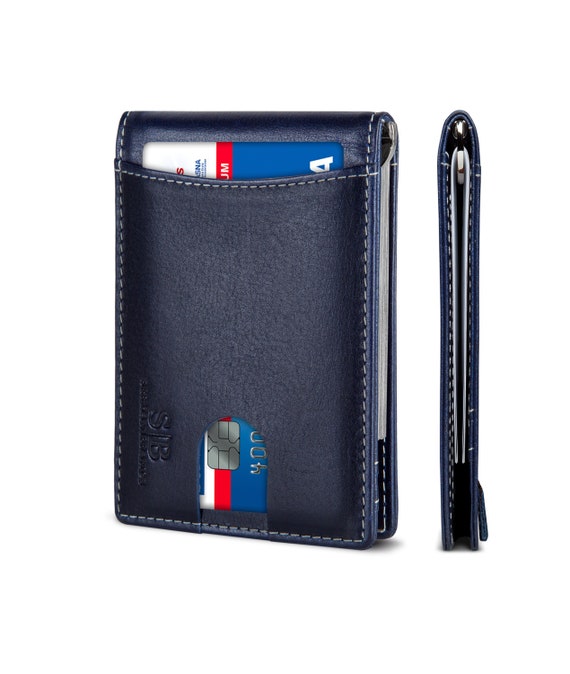 thumbnail image 2 of Slim RFID Blocking Leather Money Clip Wallet | Minimalist Bifold For Men | Gift Idea 2 of 3
