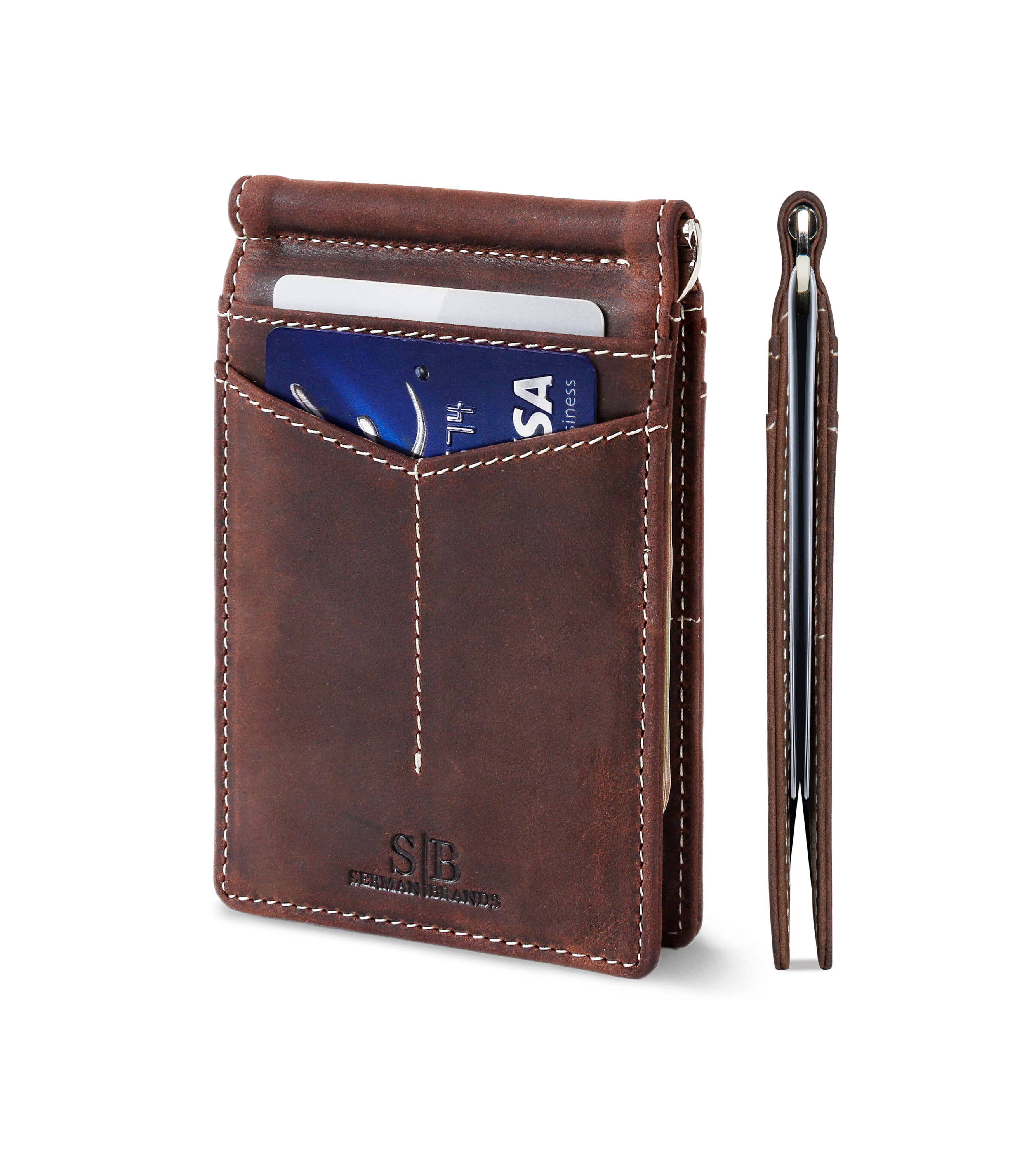 front pocket wallet with money clip