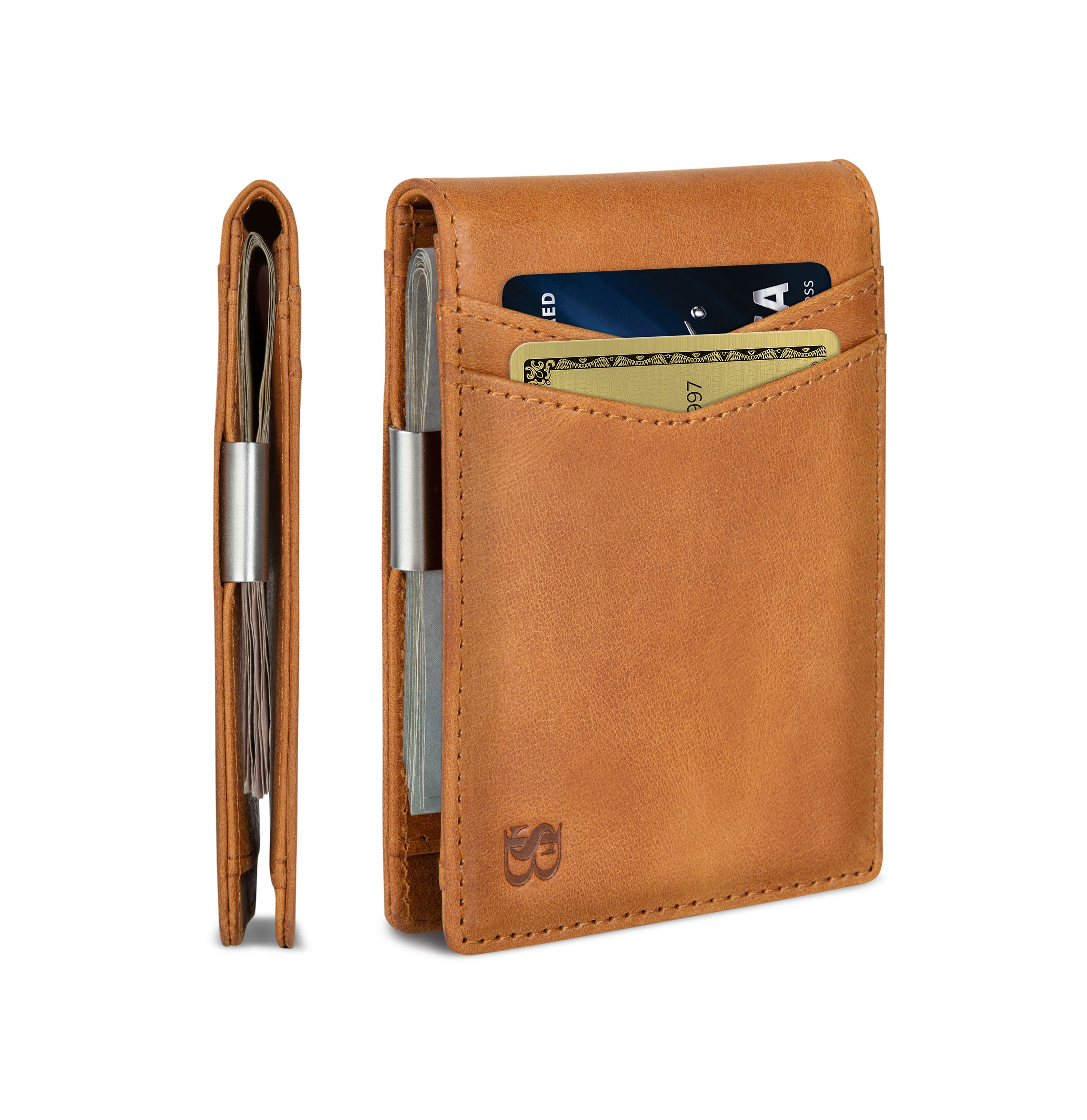 money clip wallet branded