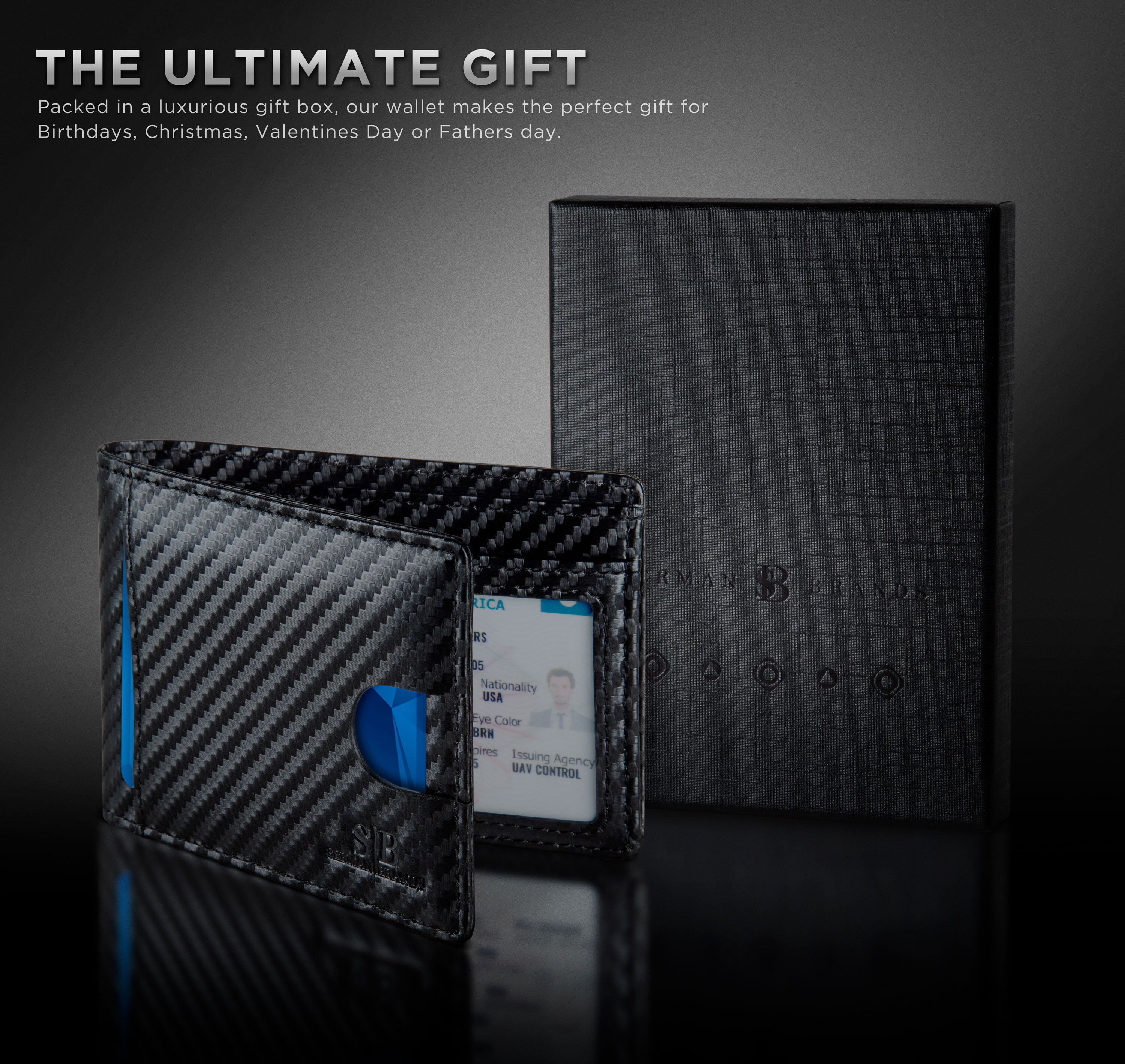 touch carbon slim wallet