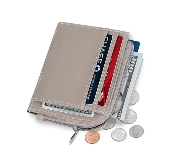 Buy RFID Blocking Credit Card Wallet, Compact Vegan Leather Card