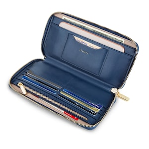 Cartera clásica de mano para mujer SERMAN BRANDS con bloqueo RFID. Monedero con tarjetero y soporte para teléfono - Prestige