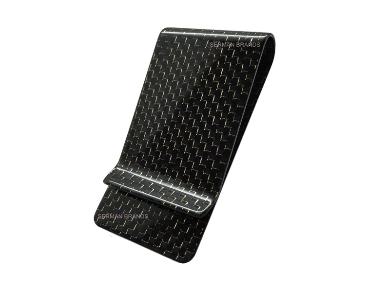 Genuine Carbon Fiber Money Clip Wallet Credit Card Cash Holder Image 0