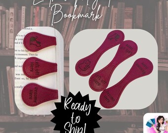 Magnetic Leather bookmark | bookish gifts | friends | teacher gift | Bookmarks | reading accessory