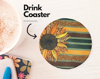 Drink Coaster NEOPRENE- Sunflower