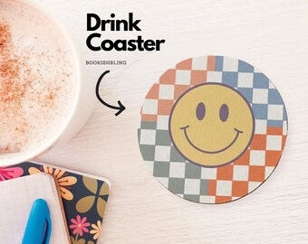 Drink Coaster NEOPRENE- Smiley