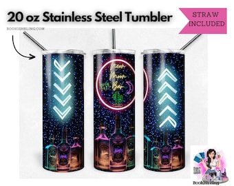 Neon Moon 20oz Stainless Steel Drink Tumbler - Clearance