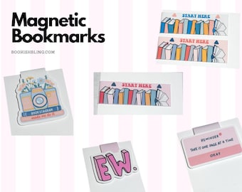 Bookish Magnetic Bookmarks