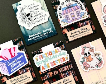 Magnetic Bookmarks cute bookish fall reading