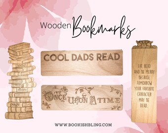 Wooden Bookmarks, fairytale, for dad, for mom, gift