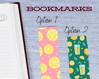 Lemon, Lemonade Bookmarks