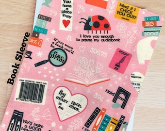 Hold me, Library - Book Sleeve, Book Cover, Kindle protector sleeve