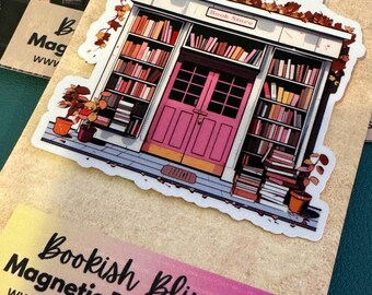 Magnetic Bookmark - Fall bookstore, books Bookmarks, Page Saver, Bookish Gift