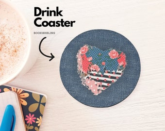 Drink Coaster NEOPRENE- Heart on Sleeve
