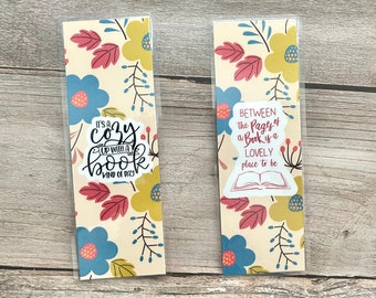 Fall Floral Bookmarks