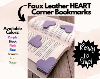 Corner Bookmarks - Hearts