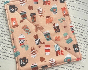 PSL - Fabric Mug Rug, Coaster, Beverage Coaster for Hot and Cold Items