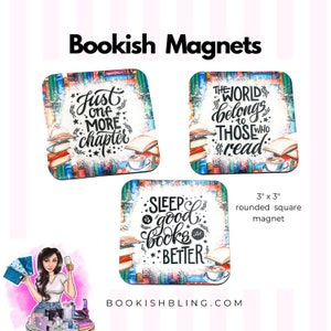 Book Cart / Fridge Magnets