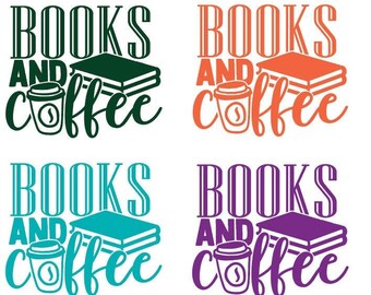 Books & Coffee Stickers