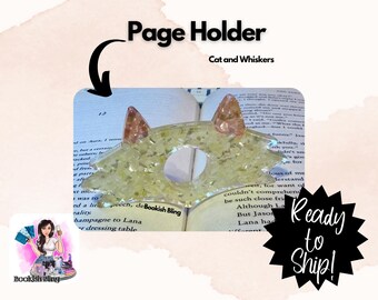 Resin Page Holder- Cat & Whiskers