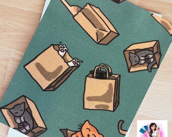 Silly Bag Cats- Book Sleeve, Tablet Sleeve