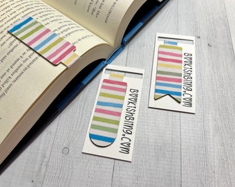 Magnetic SPRING Bookmark, faux leather, teacher gift, book lover gift