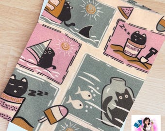 Cats in the Summer - Booksleeve, Book Cover, ipad sleeve, Kindle Sleeve