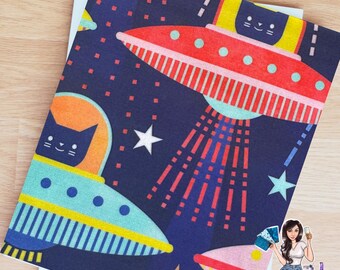 Intergalactic cats - Book Sleeve, ipad sleeve, Kindle Sleeve, Oasis