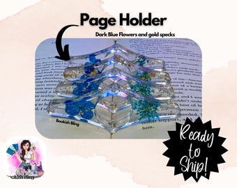 Resin Page Holder- Dark Blue