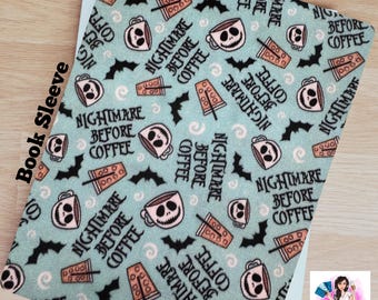 Nightmare before Coffee -Book Sleeve, Tablet Sleeve