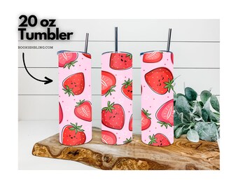 Strawberries 20oz Tumbler