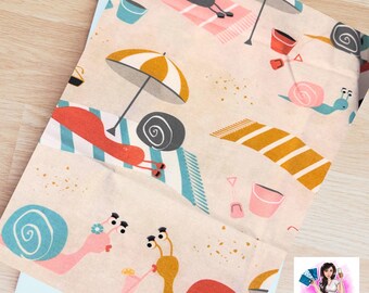 Slow down Snails 9x11 (Large) Size only - Book Sleeve, Book Cover, Kindle protector sleeve
