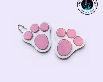Bunny Foot Multi Fidget Clicker | 3D Printed book Toy | Cute Desk or Pocket Fidget