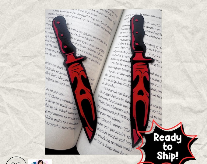 Featured listing image: Thrill Bookmark - Fall, Halloween, Thriller, books Bookmarks, Page Saver, Bookish Gift