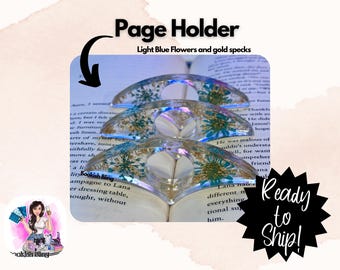 Resin Page Holder- Light Blue