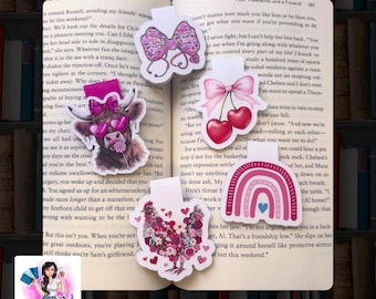 Magnetic Bookmarks cute bookish love reading valentine