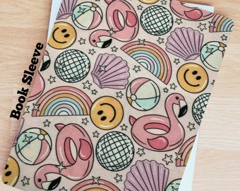 Summer Flamingo- Booksleeve, Book Cover, ipad sleeve, Kindle Sleeve