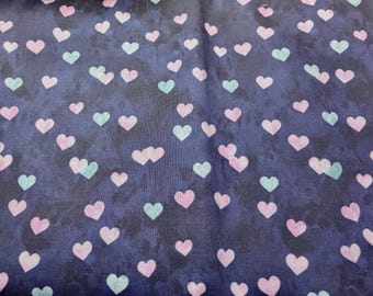 Hearts on Navy Blue- Valentines, Book Sleeve, Book Cover, Kindle