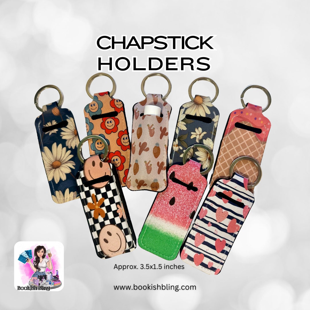 Chapstick Holder Keychains - Etsy